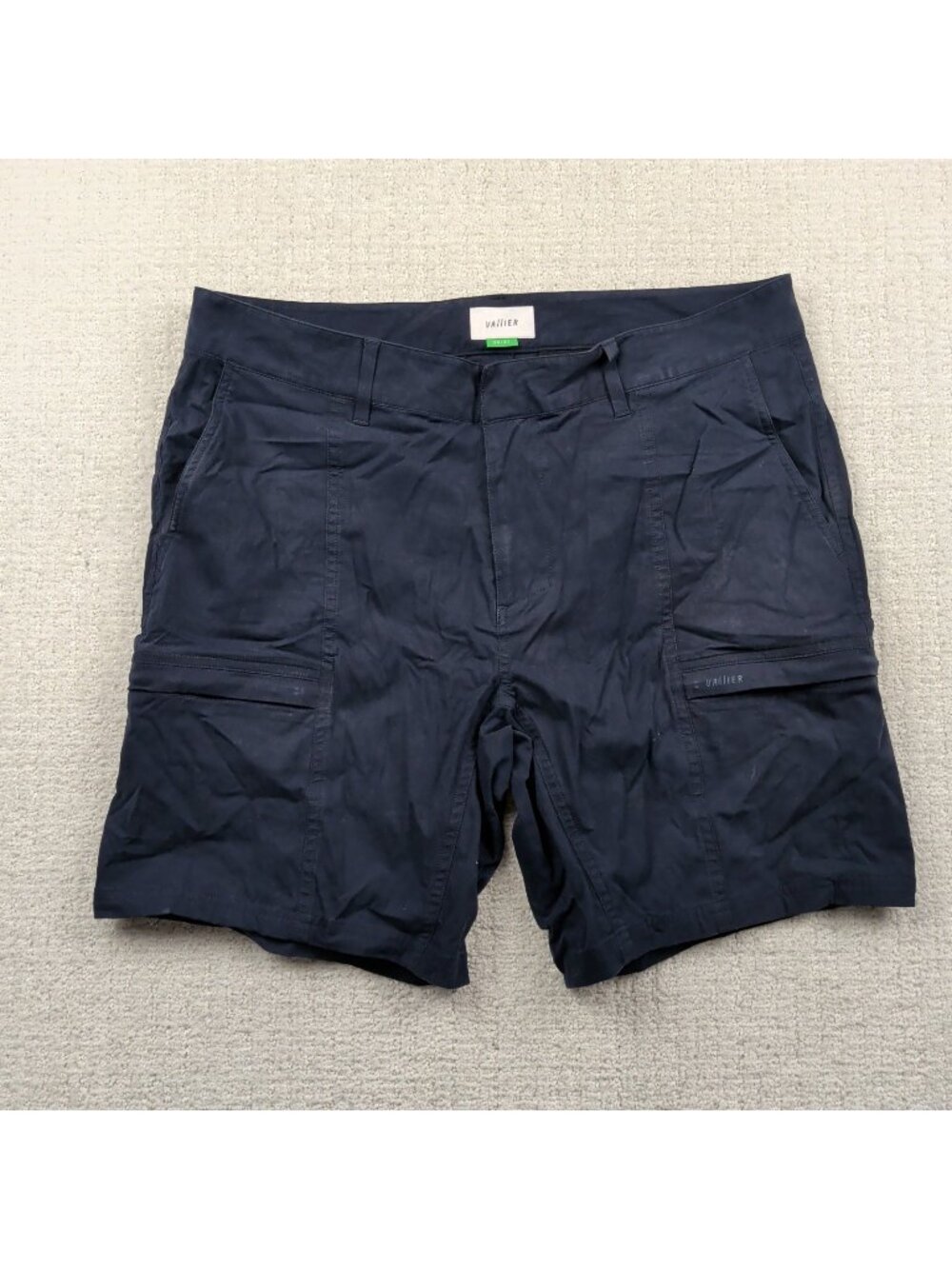 Vallier Blue Stretch Nylon Technical Cargo Pants Adult Sz 34 Hiking Gorpcore